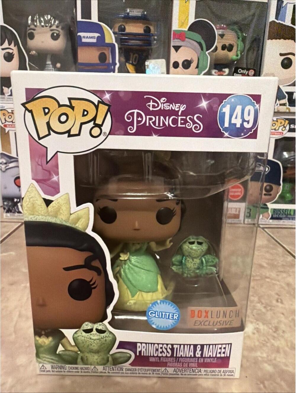 Funko Pop! Disney Princess Tiana and Naveen #149 (Glitter) w/Protector